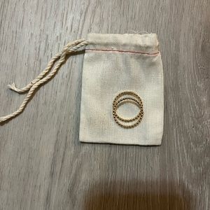 Stackable ring set, 14k gold fill, size 8.